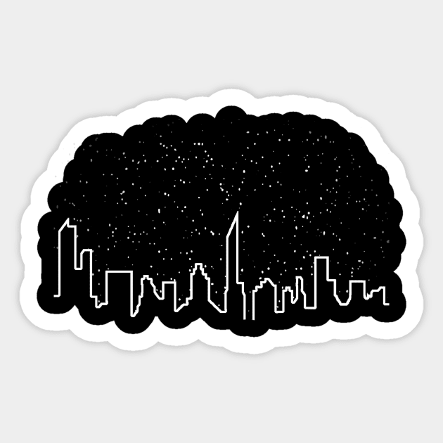 Skyline Sticker by Gary